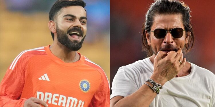 Virat Kohli and Shah Ruk Khan