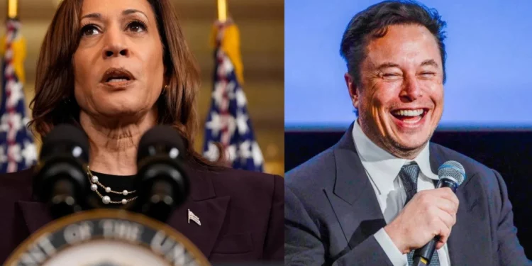 Elon Musk Kamala Harris