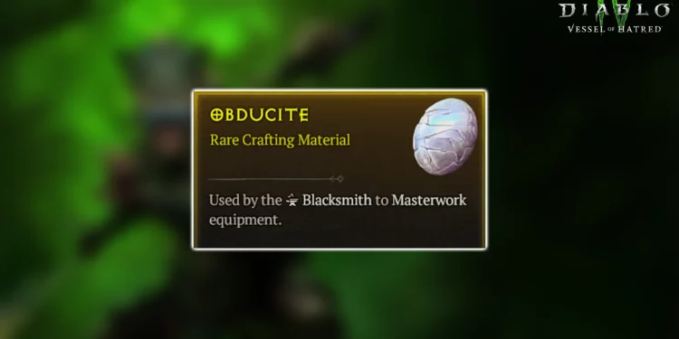 How to Farm Obducite in Diablo 4