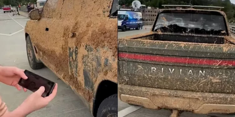 Rivian R1T Survives Hurricane Helene’s Floodwaters and Continues to Run