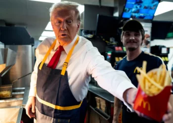 Trump Cooks Fries, Takes Orders at McDonald’s During Pennsylvania Visit