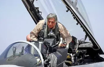 Ratan Tata Shares Favorite Memory of Flying F-18 Fighter Jet at Bangalore Aero Show