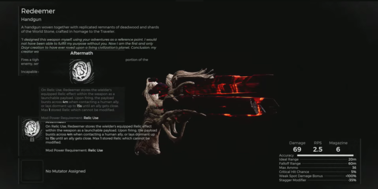 How to Get the Redeemer Handgun in Remnant 2