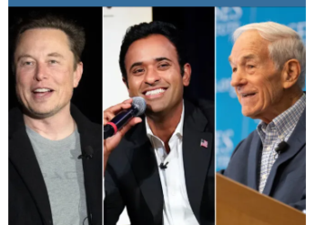 Ron Paul, Elon Musk and Vivek Ramaswamy