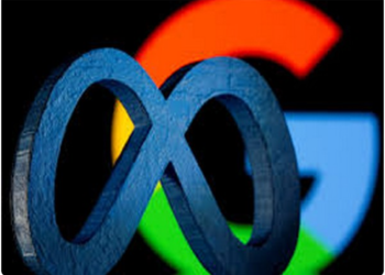Meta and Google logo