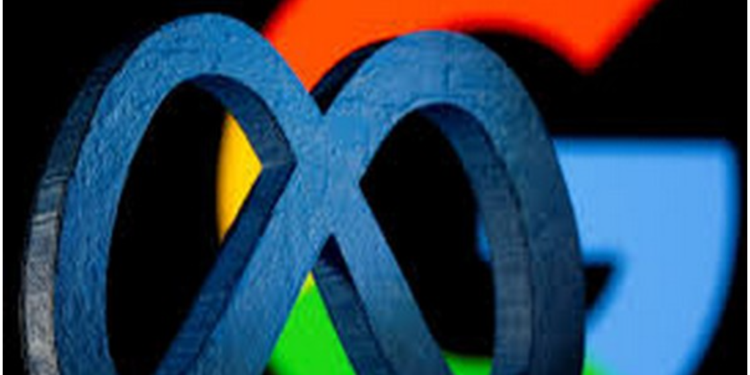 Meta and Google logo