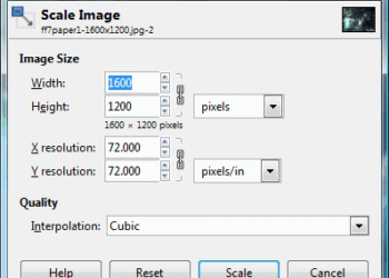 Resize an image