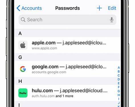 Find passwords