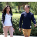 Mark Zuckerberg walks with Sheryl Sandberg