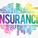 Insurance word cloud collage, healthcare concept background