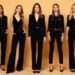 Effortless Sophistication: Black Cord Set for Women