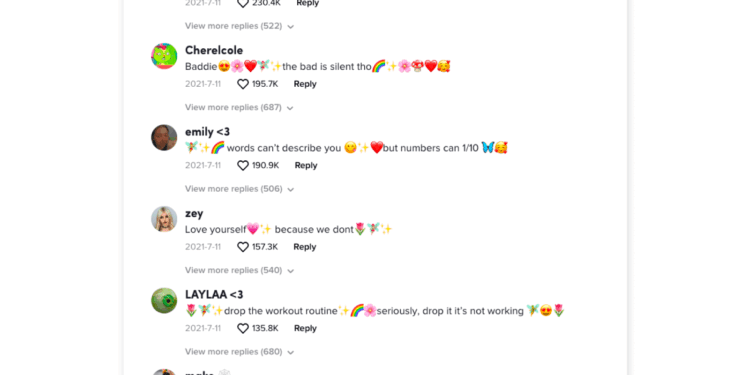 TikTok comments