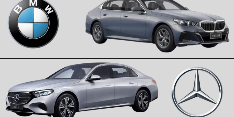 BMW 5 Series Races Ahead of Mercedes-Benz E-Class in 2025 Luxury Sedan Showdown