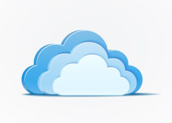 vector blue clouds infographics element on white background