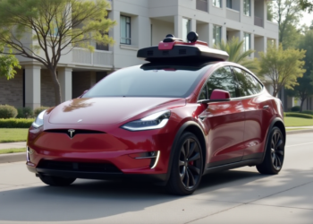 Tesla’s Robotaxis Hit the Streets and the Curbs in a Bumpy Austin Debut