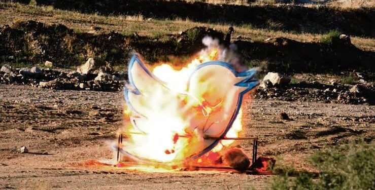 Goodbye Larry: Startup Blows Up Twitter Logo in Desert to Launch New Marketplace App