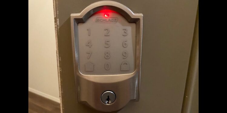 Schlage keypad lock