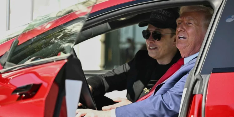 Trump wants to get rid of his red Tesla after feud with Musk