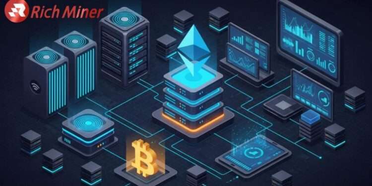 RICH Miner leads the innovation of ETH cloud mining, making your Ethereum automatically profitable