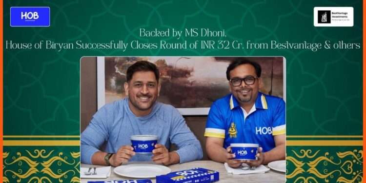 House of Biryan Raises ₹32 Crore Backed by MS Dhoni and Bestvantage for Global Expansion