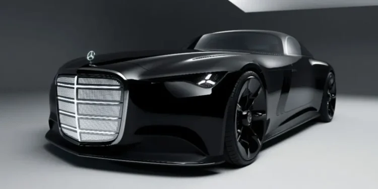 Mercedes-Benz Teases Massive Light-Up Grille on Upcoming EV Sedan