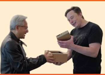 Jensen Huang Hand-Delivers World's Smallest Supercomputer to Elon Musk