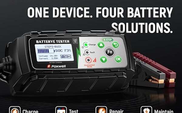 FOXWELL BC521 Review: Charging, Testing, and Maintaining 12V Batteries