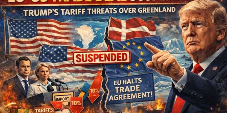 EU Moves to Freeze EU–US Trade Deal After Trump Threatens Tariffs Over Greenland