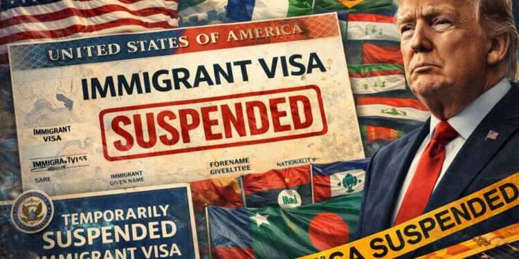 US Freezes Immigrant Visas for 75 Nations Under Public Charge Review