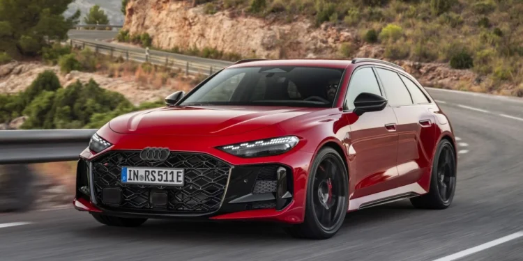 Audi Sport has pulled the wraps off the new RS5, and this one rewrites the rulebook. It replaces both the old RS4 and RS5, arrives as a sedan and Avant, and for the first time wears a plug-in hybrid badge. This is not mild electrification. It’s a full-blown performance hybrid with numbers big enough to rattle the segment. Under the hood sits a 2.9-liter twin-turbo V6, evolved from the previous RS4/RS5 unit. On its own, it delivers 503 hp and 600 Nm of torque. An electric motor integrated into the eight-speed automatic transmission adds another 174 hp and 460 Nm. Combined output stands at a formidable 630 hp and 825 Nm. That puts it well ahead of the base BMW M3 and even the BMW M3 Competition xDrive. Audi claims 0–100 km/h in 3.6 seconds. There’s also a boost function that unleashes maximum output for 10 seconds at a time. Practical family car, meet launch-control party trick. Real Electric Range, Not Just a Token The RS5 packs a 22 kWh net battery mounted under the boot floor. It supports AC charging up to 11 kW and promises up to 80 km of electric-only range. That’s a meaningful number in daily use, and far beyond what performance hybrids like the Mercedes-AMG C63 S E Performance offered in earlier iterations. In theory, you could commute silently during the week and still have 630 hp waiting for you on Sunday morning. That dual personality is clearly the brief here. Quattro, Evolved Audi hasn’t ignored handling. The Quattro all-wheel-drive system gets a new center differential designed to sharpen turn-in and reduce traditional Audi understeer. At the rear, Dynamic Torque Control uses an electromechanical torque-vectoring transaxle to distribute power between the rear wheels in milliseconds. There’s even an RS Torque Rear mode. Translation: drift mode. For a brand once stereotyped for nose-heavy handling, this is a deliberate statement. Braking hardware is equally serious. Standard steel discs measure 420 mm at the front and 400 mm at the rear. Optional carbon ceramics increase that to 440 mm and 410 mm, respectively, trimming around 30 kg in the process. The Weight Question Here’s the part that will divide opinion. The new RS5 sedan weighs 2,355 kg with the driver. The Avant adds 15 kg more. That’s roughly 550 kg heavier than the old RS4 Avant and significantly more than rivals like the BMW M5, though it undercuts that car slightly in absolute terms. In fact, the RS5 now outweighs certain versions of the Ford F-150 SuperCab. For enthusiasts who equate performance with lightness, that’s a hard pill to swallow. Still, electrification comes at a cost. Bigger batteries, added hardware, and reinforced structures all add mass. The question is whether the chassis tuning and torque vectoring can mask it on the road. Aggressive Design, Unified Identity Visually, the RS5 leans into its role as Audi’s compact performance flagship. It’s around 90 mm wider than the standard A5, wears a darker honeycomb grille, and features distinctive lighting signatures with checkered-flag detailing. At the rear, a sculpted diffuser and large matte oval exhaust tips complete the look. It certainly looks every bit the modern RS car. Now the spotlight turns to how it drives. If Audi has managed to blend electrified muscle with genuine agility, the RS5 could signal a new chapter for performance sedans and wagons. If not, critics will point to the scales and ask uncomfortable questions. Either way, the era of lightweight turbo-only RS cars is officially over.