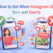 How to Get More Instagram Likes: Do’s and Don’ts