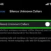 silence unknown callers