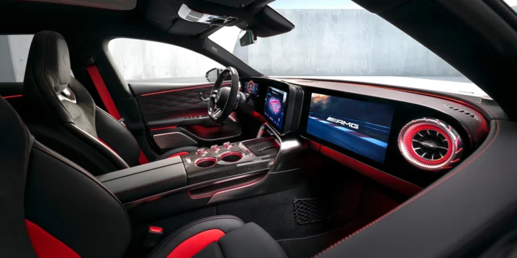 Mercedes-AMG Reveals Interior of Its First Ground-Up Electric Performance Sedan