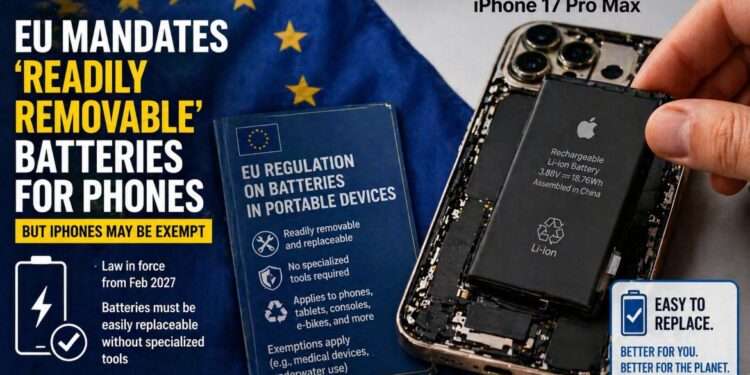 EU Wants Replaceable Batteries – But iPhones Might Not Need Them