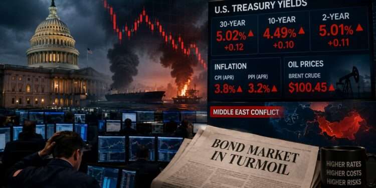 US Bond Crisis Deepens as Treasury Yields Hit 5% Amid Oil Shock and Inflation Fears