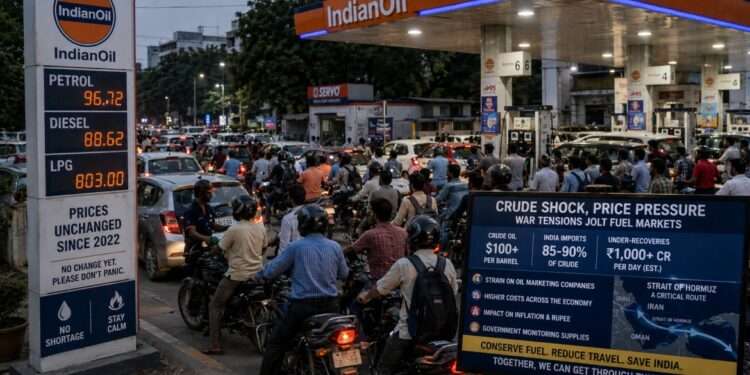 Long Queues, Rising Fear: India Braces for Fuel Price Pressure Amid Iran Crisis