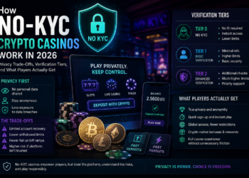 How No-KYC Crypto Casinos Work in 2026: Privacy Trade-Offs, Verification Tiers, and What Players Actually Get