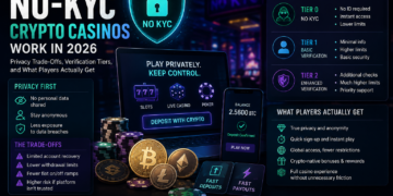 How No-KYC Crypto Casinos Work in 2026: Privacy Trade-Offs, Verification Tiers, and What Players Actually Get