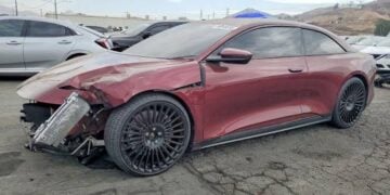 Shaquille O'Neal's One-of-a-Kind Lucid Air Coupe Heads to Auction After Crash