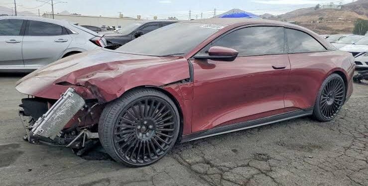 Shaquille O'Neal's One-of-a-Kind Lucid Air Coupe Heads to Auction After Crash