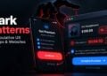 Dark patterns UX examples including fake urgency, confirm shaming, obstruction, hidden information and preselected choices