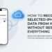recover selected iphone data from icloud