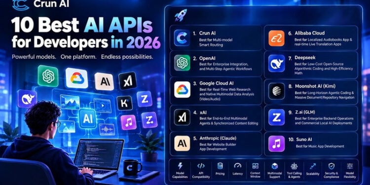 10 Best AI APIs for Developers in 2026